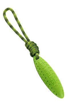 Hračka pes Zeppelin mini plovoucí z TPR zelená Kiwi