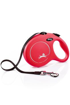 Vodítko Flexi Classic L pásek 8m/50kg červená new
