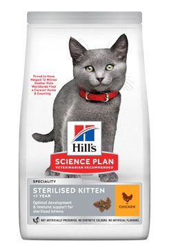 Hill S Science plan Kitten Sterilised Cat Chicken 1,5kg