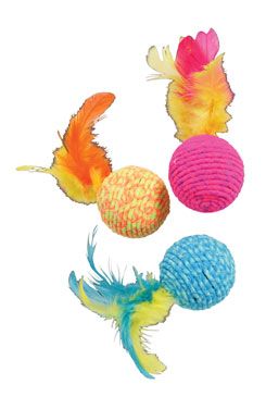 Hračka kočka elastic ball mix barev Zolux