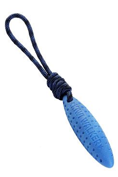 Hračka pes Zeppelin mini plovoucí z TPR modrá Kiwi