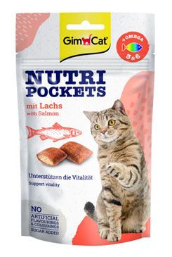Gimcat Nutri pockets s lososem  60g