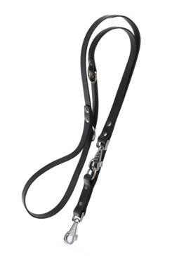 Vodítko kožené Natural Ga 200cmx18mm černé