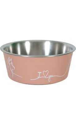 Miska nerez pes Love Dog 400ml růžová Zolux
