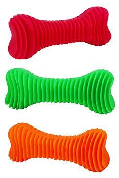 Hračka pes kost dentální  žebrovaná plovací 18cm SP