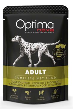 Optima Nova Dog Adult Rabit&turkey Kapsa 300g