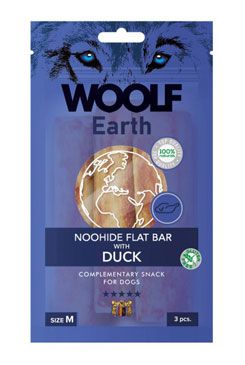 Woolf pochoutka earth noohide M duck 90g