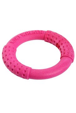 Hračka pes ring mini plovoucí létající z TPR růžový Kiwi
