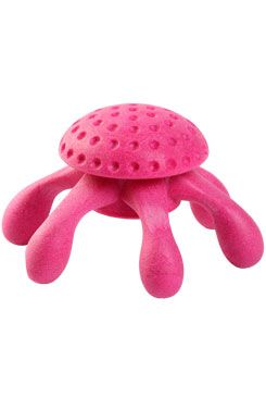 Hračka pes octopus mini plovoucí TPR růžová Kiwi