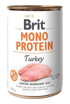 Brit Dog Konzerva Mono Protein Turkey 400g