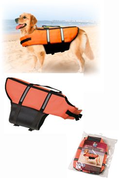 Vesta plovací dog L 40cm oranžová