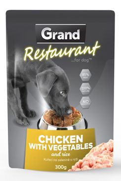 Grand kapsa Deluxe pes restaurant kuřecí zelenina 300g
