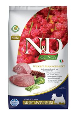 N&D Quinoa Dog Weight Management Lamb &broccoli Mini 2,5kg