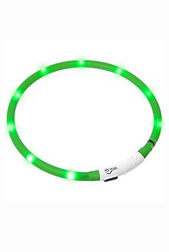 Obojek USB Visio Light 70cm zelený Karlie