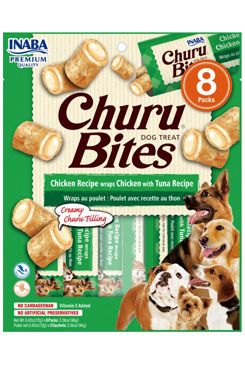 Churu Dog Bites Chicken Wraps Chicken Tuna 8x12g