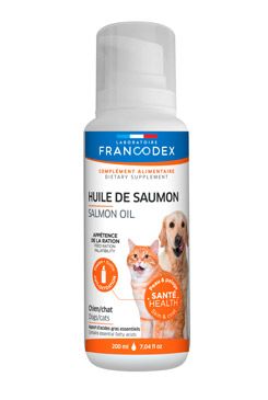Francodex lososový olej pes kočka 200ml