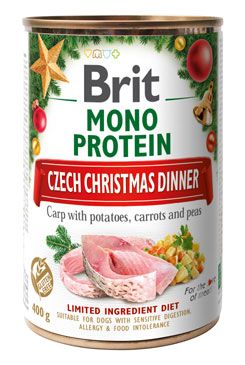 Brit Dog Konzerva Mono Protein Christmas Can 400 g