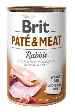 Brit Dog Konzerva Paté & Meat Rabbit 400g
