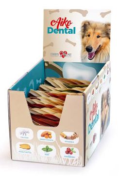 Dental Dual Color Twisted Stix 12,5cm/100ks Box