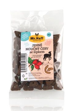 UGF pamlsky pro psy Mr. Haff jehněčí moučný červ 80g