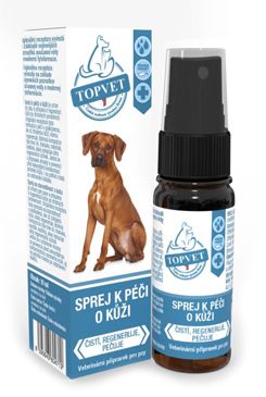 Sprej k péči o kůži pro psy Topvet 10ml