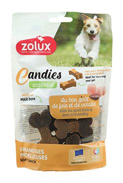 Pochoutka Pes Candies Max kost drůbež játra 150g Zolux