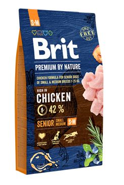 Brit Premium Dog By Nature Senior S M 8kg