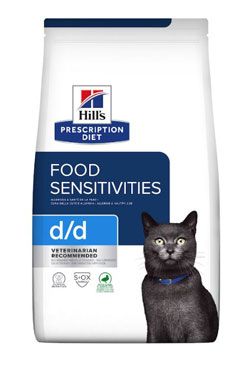 Hill S Prescription Diet D/D Duck&green Pea pro kočky 1,5kg