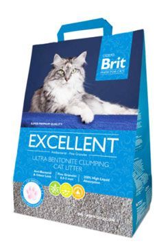 Brit Fresh for cats Excellent Ultra Bentonite hrudkující stelivo pro citlivé kočičí tlapky 10 kg