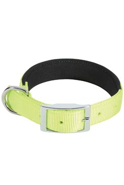 Obojek pes soft nylon zelený 25mm/65cm Zolux