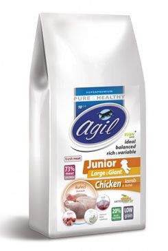 Agil Junior large&giant low grain chicken, lamb 2kg