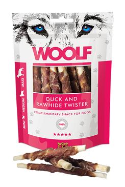 Woolf pochoutka duck&rawhide twister 100g