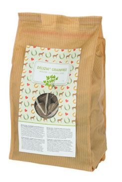 Pochoutka pro koně Delizia Grain Free, bylinky 1kg