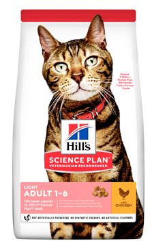 Hill S Science plan Adult Light Chicken pro kočky 1,5kg