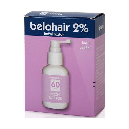 Belohair 2% dermální roztok 60ml