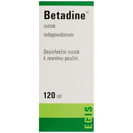 Betadine 100mg/ml kožní roztok 120ml