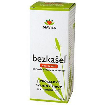 Jitrocel Bylinný Sirup Bez Cukru Diavita 225g