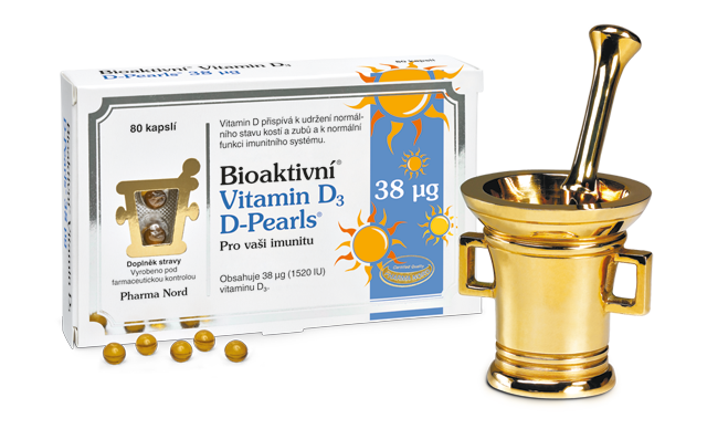 Pharma Nord Bioaktivní Vit.d D-pearls 38mcg Cps.80