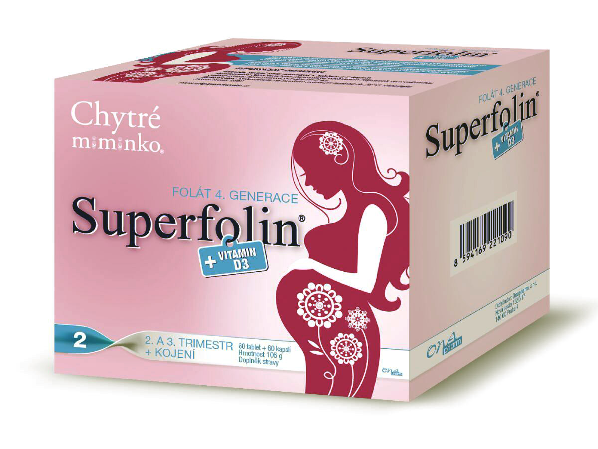 Chytré Miminko Superfolin 2 Mama Tbl.60+cps.60