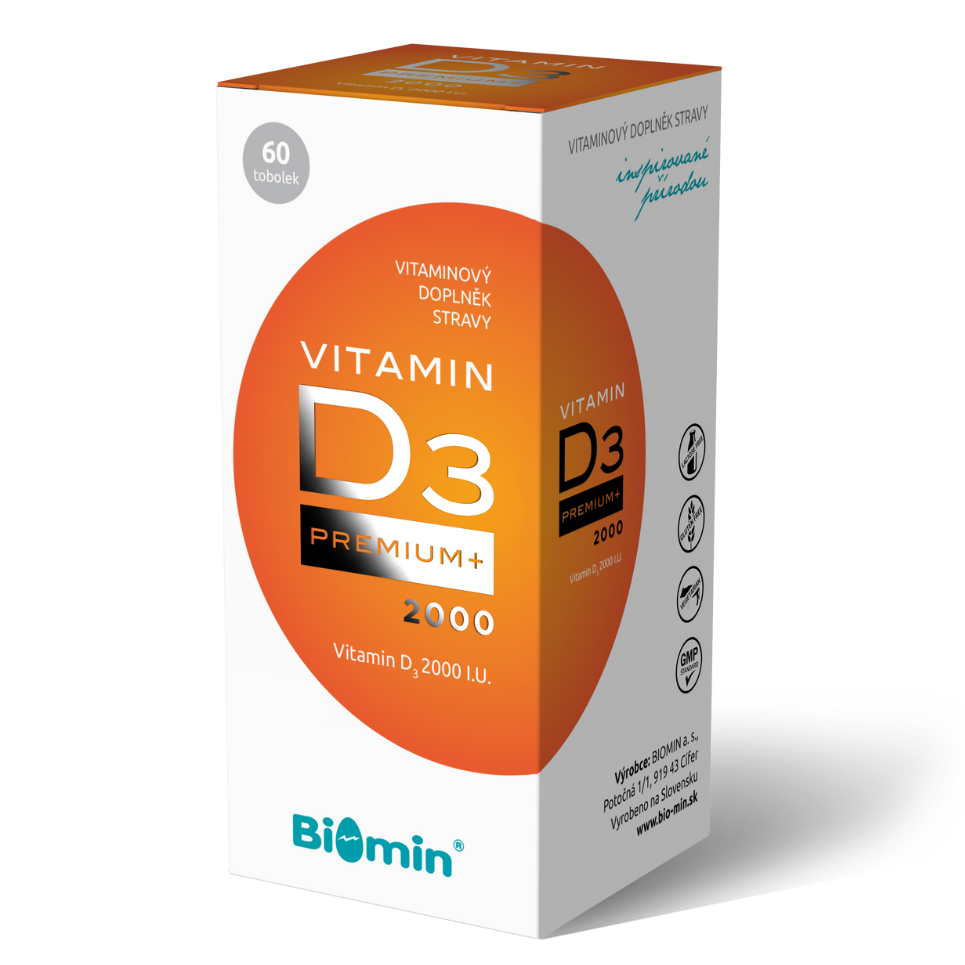 Biomin Vitamin D3 Premium+ 2000 I.U. 60 tobolek