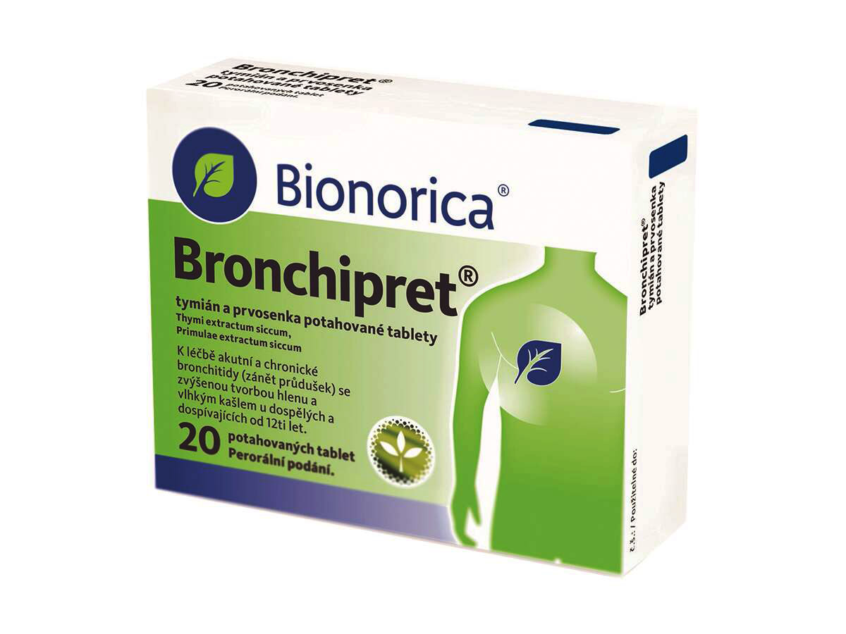 Bronchipret tymián a prvosenka 20 tablet