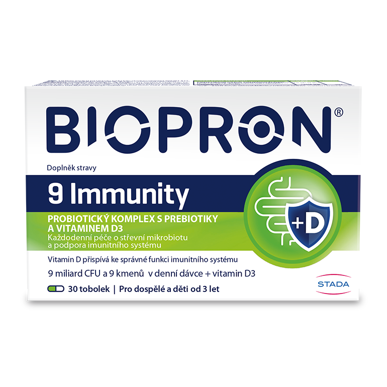 Biopron Imunita Probiotika + Vitamin D Tobolek 30