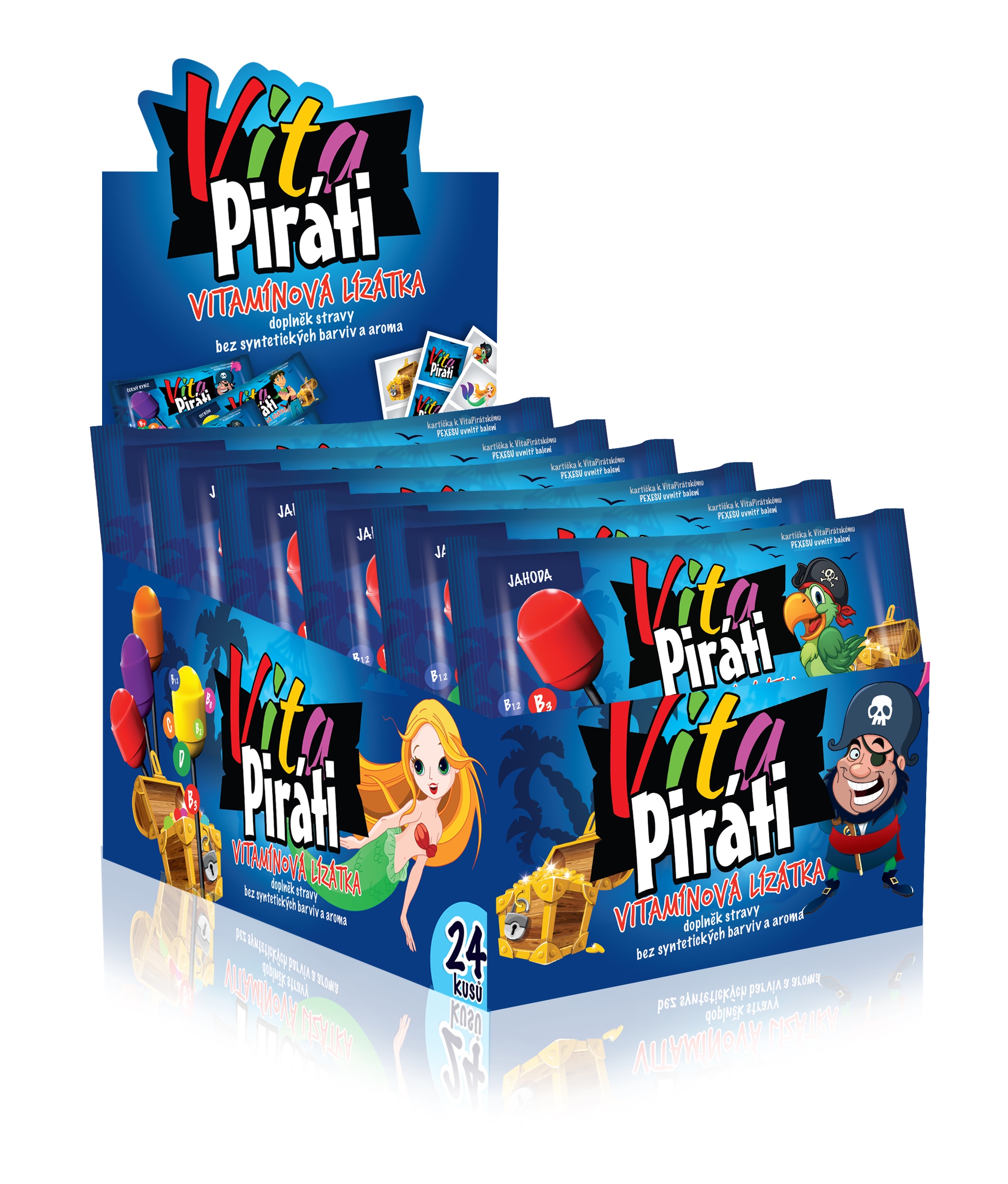 Biotter Vitapiráti Vitamínová Lízátka 24ks