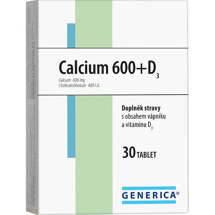 Calcium 600+d3 Tbl.30 Generica