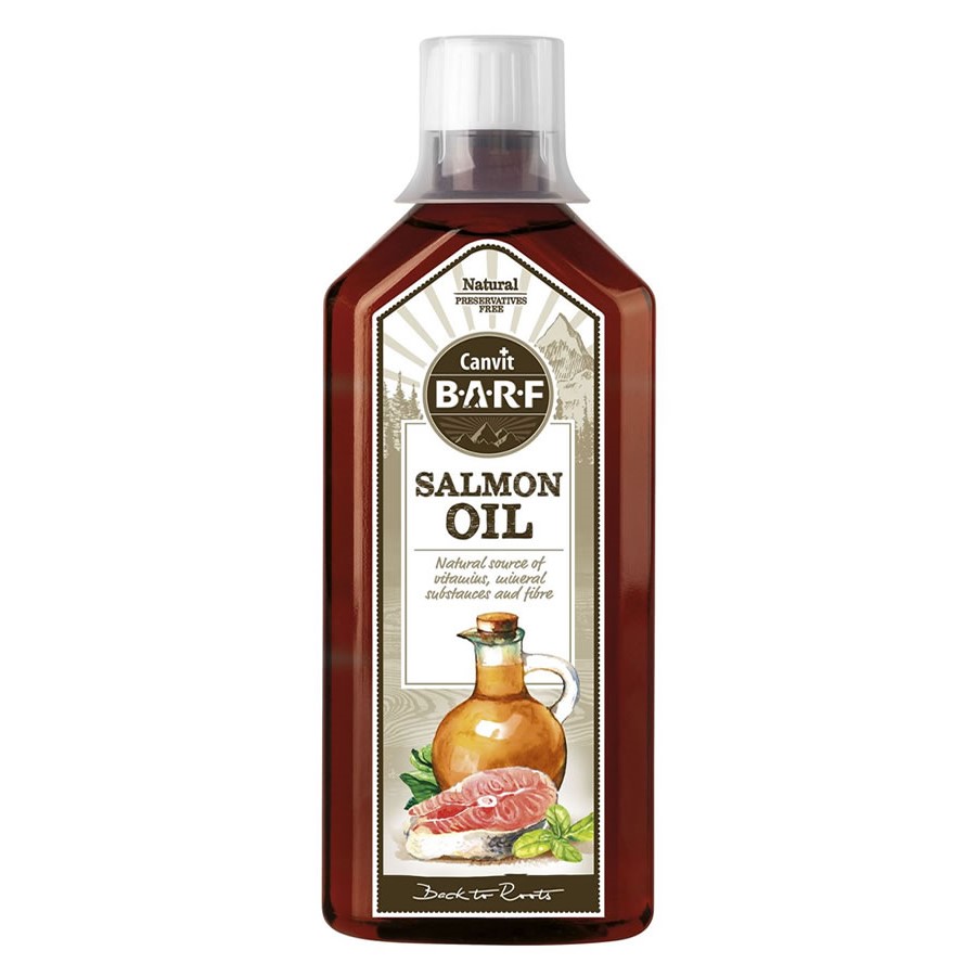 Canvit Barf Salmon Oil pro psy a kočky 500ml