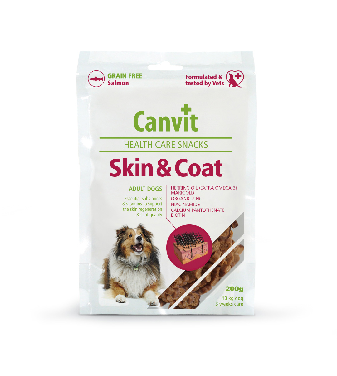 Canvit Snacks Skin&coat pro psy 200g
