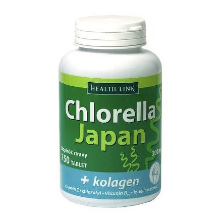 Chlorella Japan + Kolagen Tbl.750