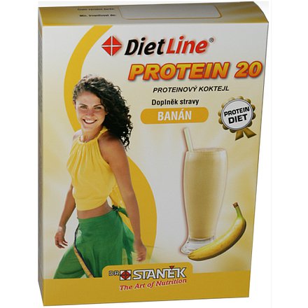 Dietline Protein 20 Koktejl Banán V Prášku 3x25g
