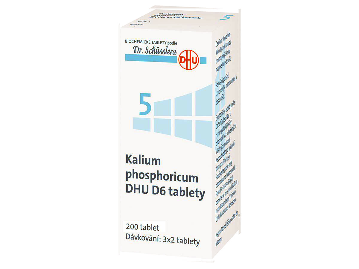 Kalium Phosphoricum DHU D6(D12) 200 neobalených tablet