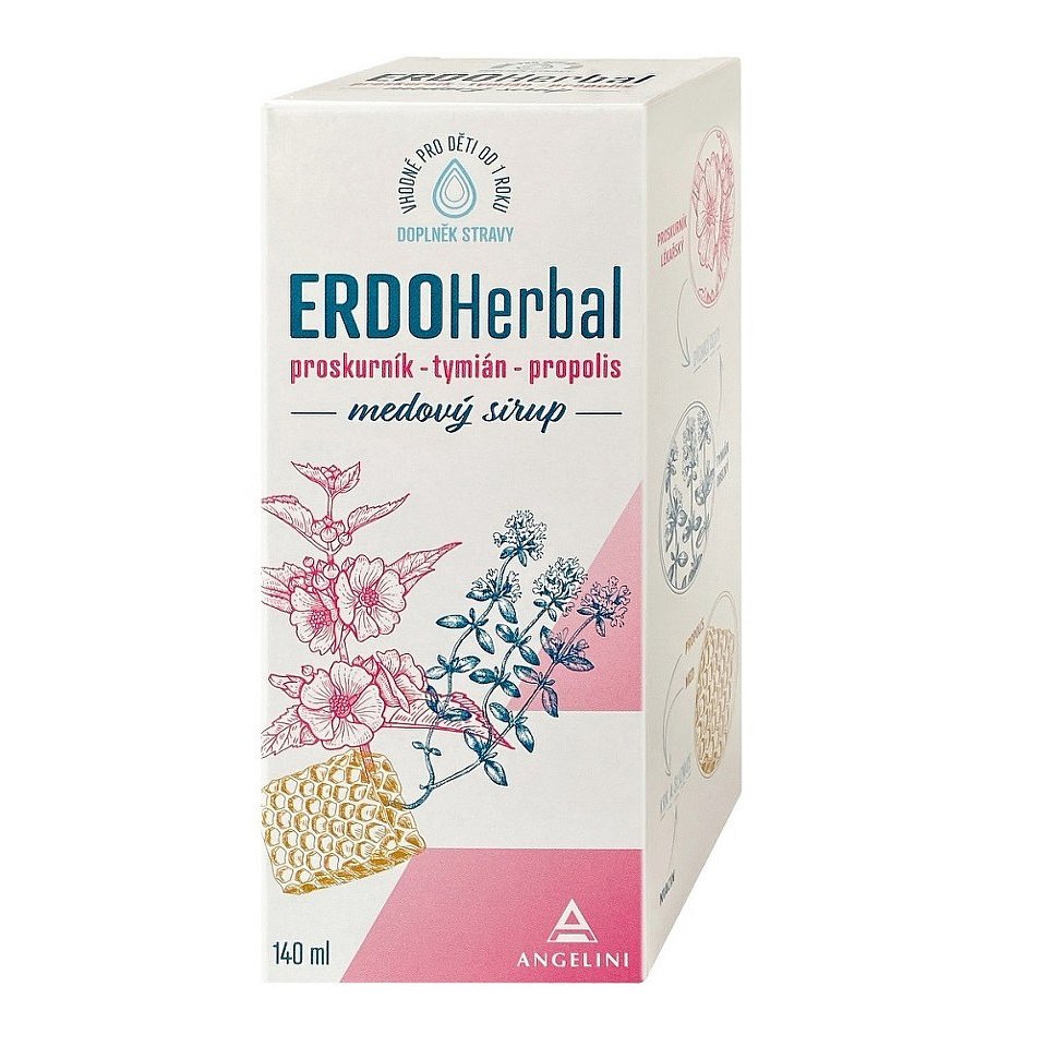 Erdoherbal Medový Sirup 140ml